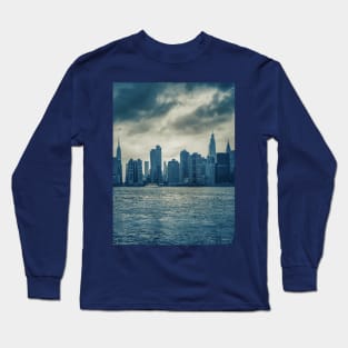 Skyscrapers Skyline Manhattan New York City Long Sleeve T-Shirt